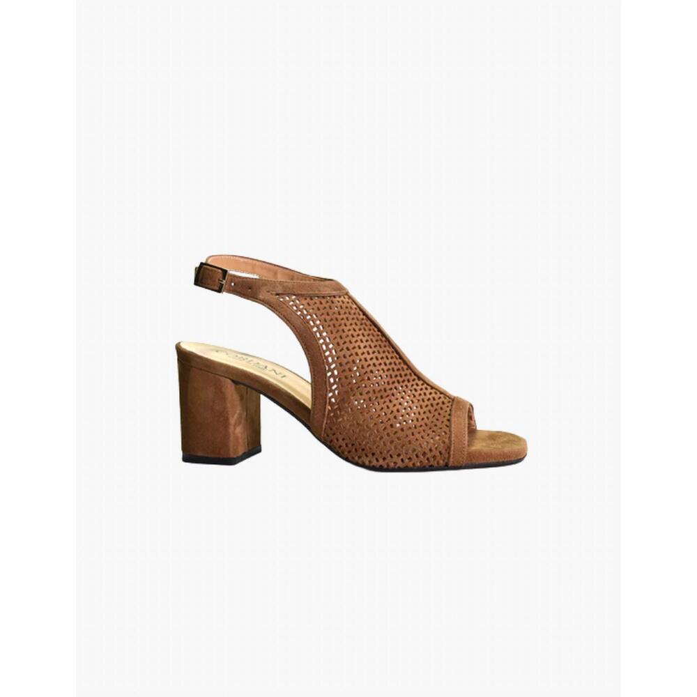 NEW CORDANI women's illia ankle strap sandals in cuoio suede